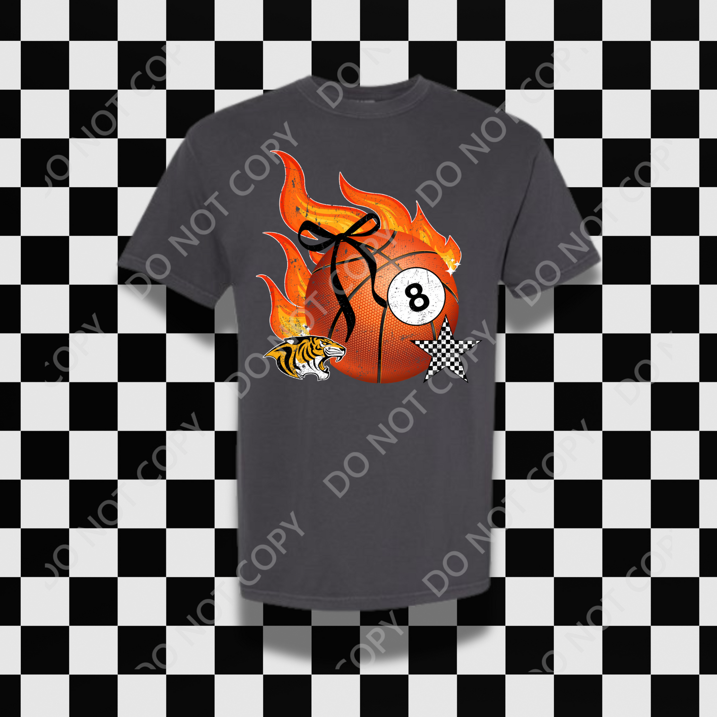 Basketball Flames 8ball