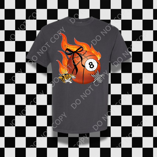 Basketball Flames 8ball
